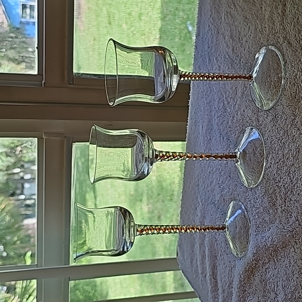 PartyLite Amber Votive Holder Set